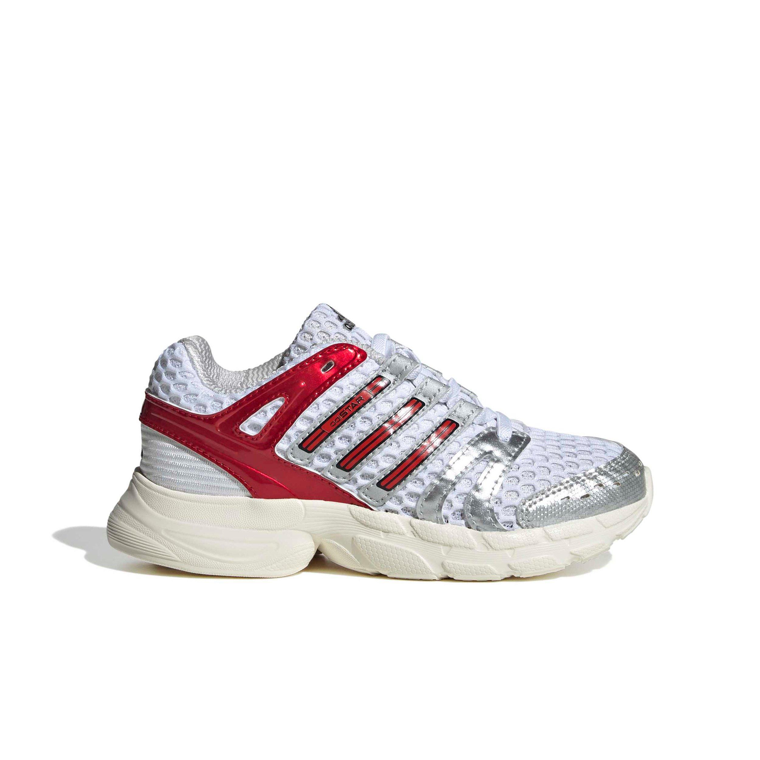 adidas Originals Adistar Control 5 EL "Ftwr White/Better Scarlet/Dash Grey" Preschool Boys' Shoe - WHITE/SCARLET/GREY